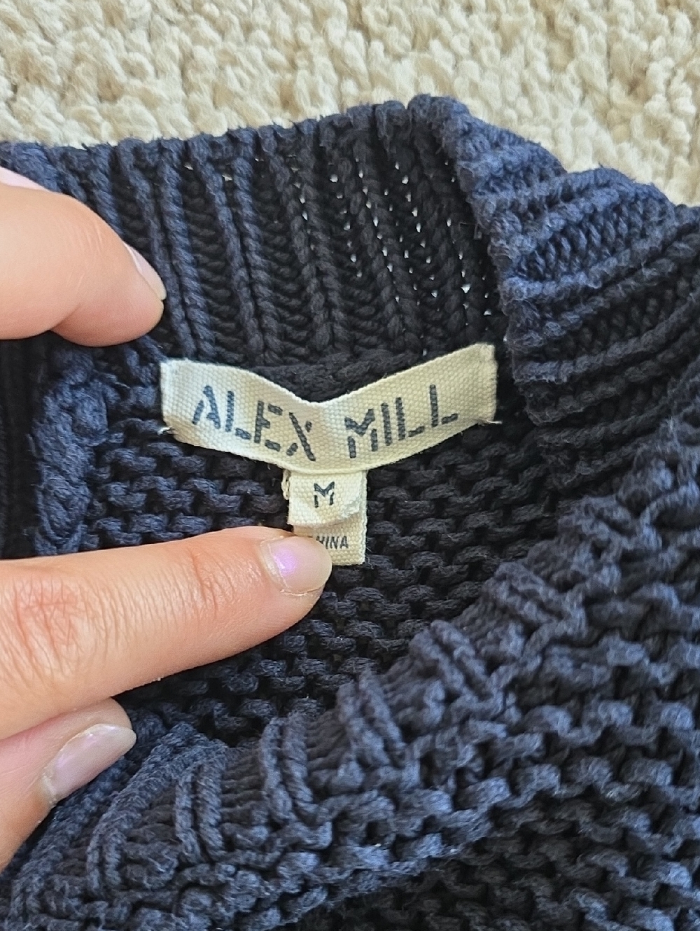 Alex Mill Button-Back Sweater Size M - Picture 3 of 5